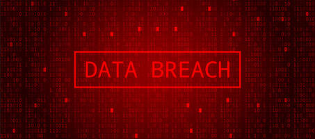 Picture of the words DATA BREACH written in red on an electronic background